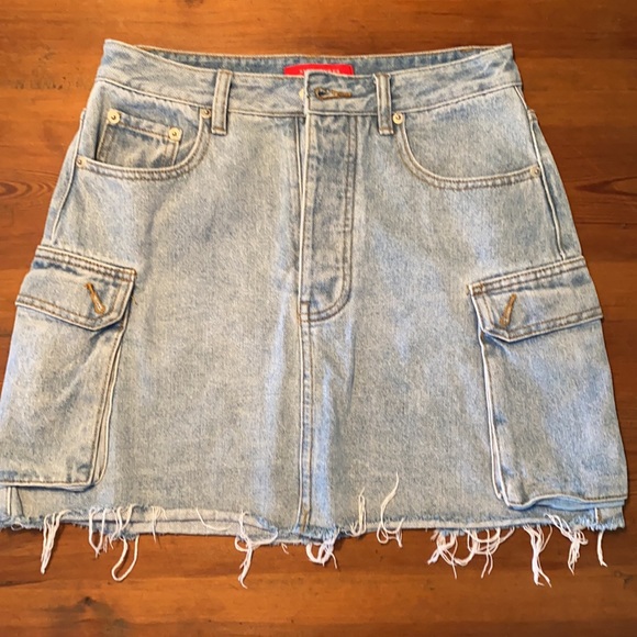 Signature 8 cargo denim mini skirt size Medium - Picture 4 of 10